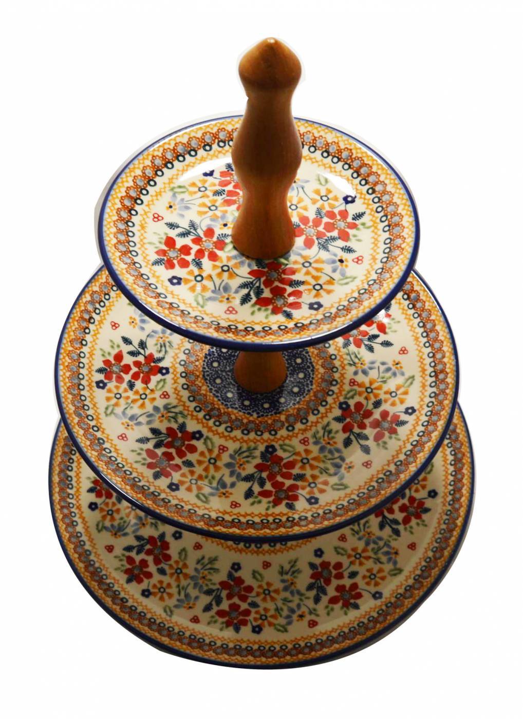 Tiered Cake Stand | Old World Polish Pottery