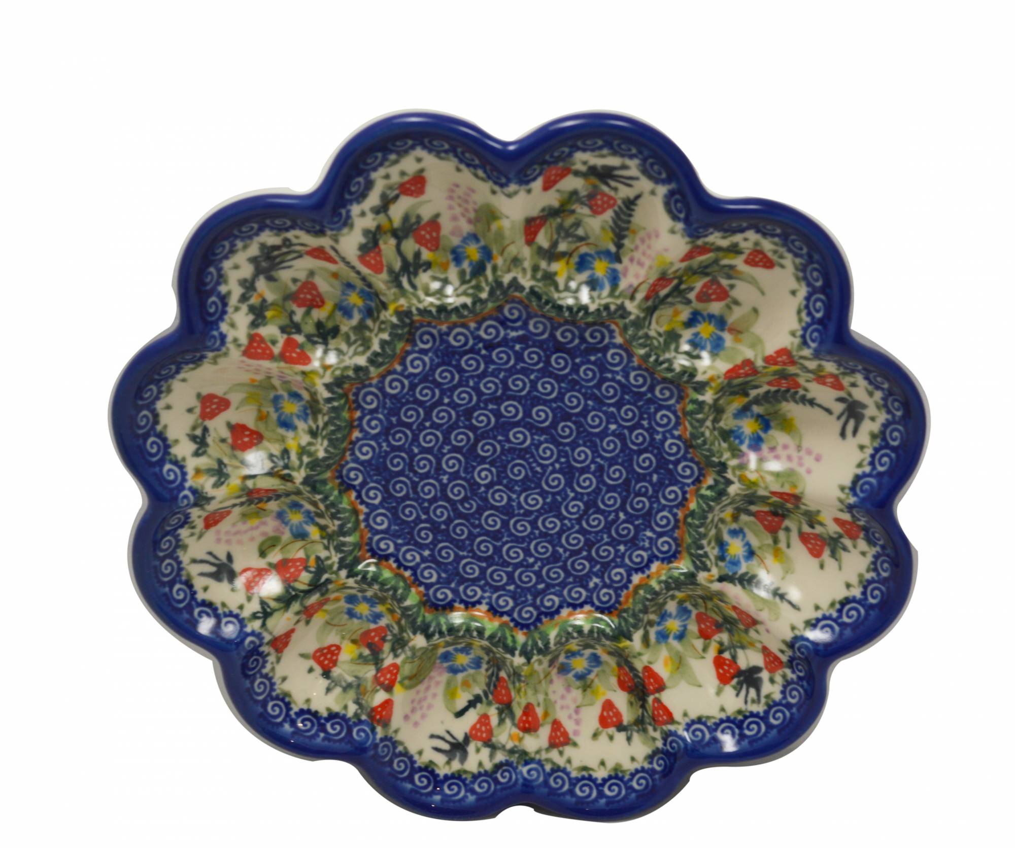Boleslawiec Polish Pottery Deviled Egg Serving Plate Evas CollectionVeronica 