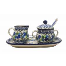 Sugar and Creamer Set with Spoon
