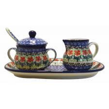 Sugar and Creamer Set with Spoon