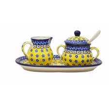 Sugar and Creamer Set with Spoon