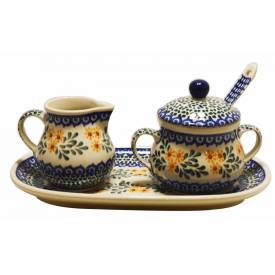 Creamer and Sugar Set with Spoon