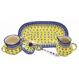 Sugar and Creamer Set with Spoon
